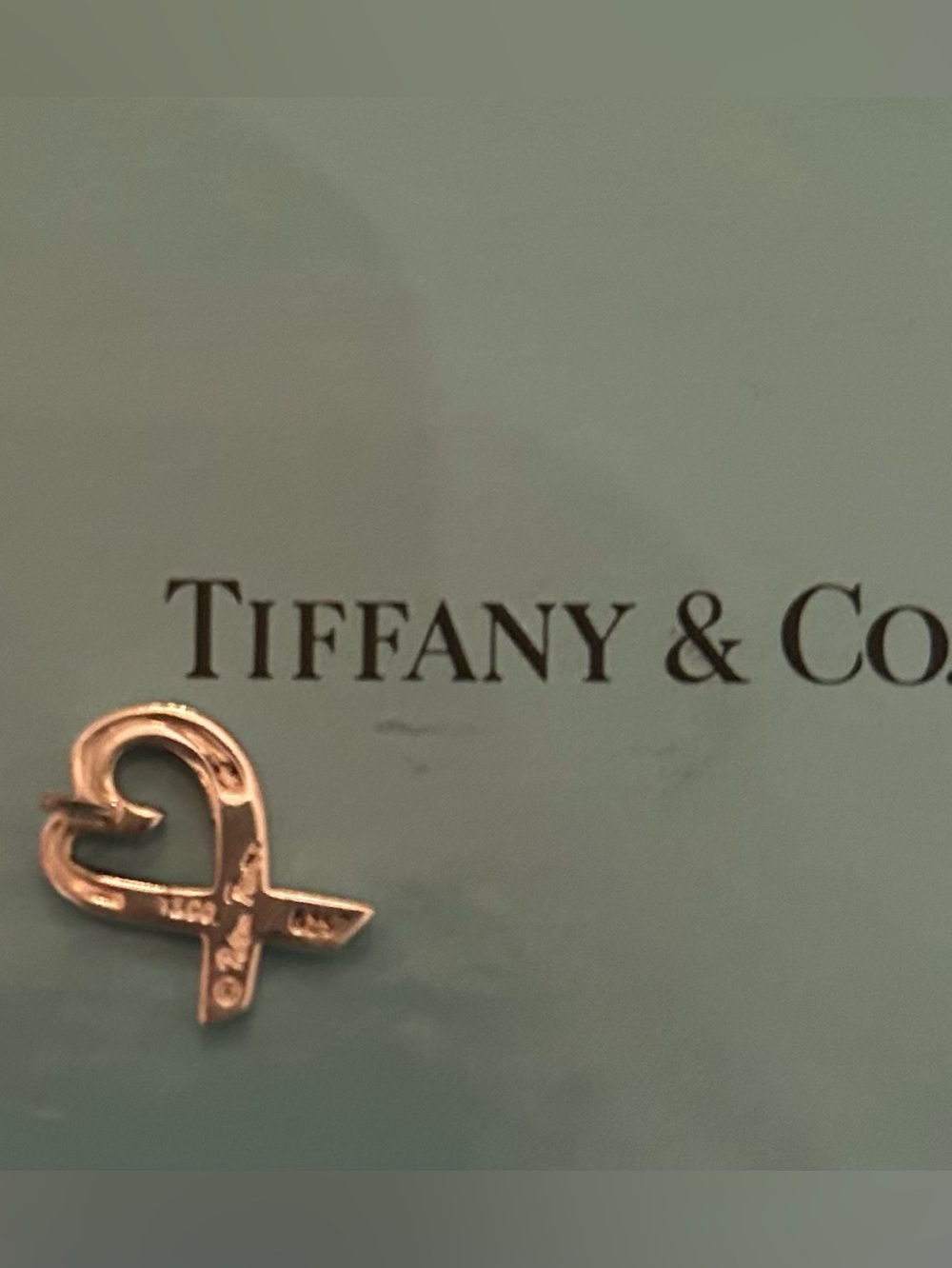 Tiffany & Co. 925 Sterling Silver Paloma Picasso Loving Heart Studs - Picture 2 of 5